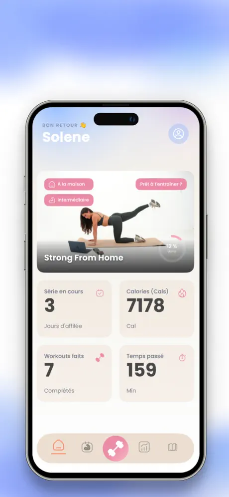 Aura Training Club app screenshot